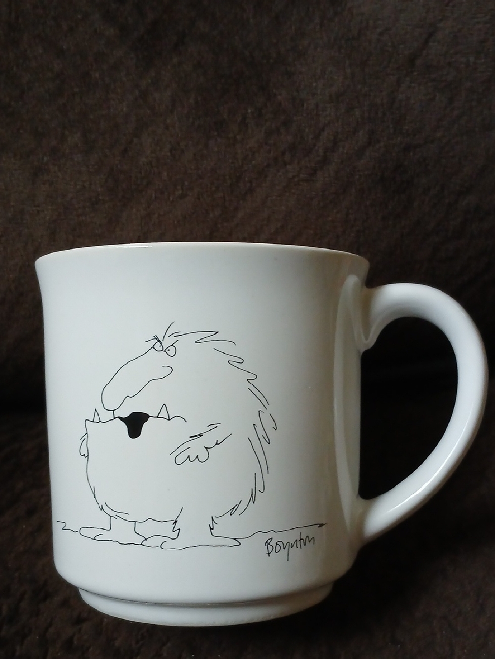 Vintage Sandra Boynton No More Mr. Nice Guy Monster Ceramic Coffee Tea Cup Mug